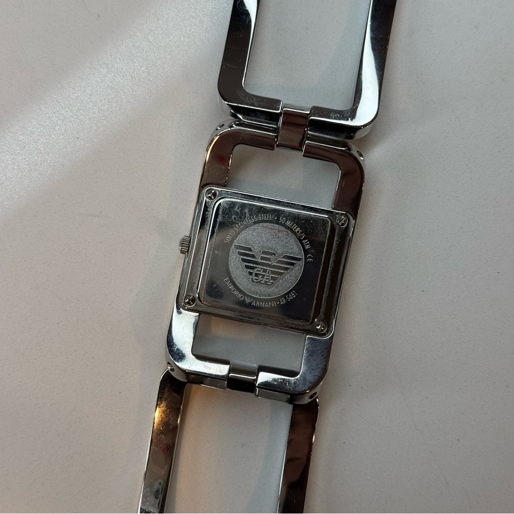 Emporio Armani Vintage Steel Wristwatch - Picture 5 of 6